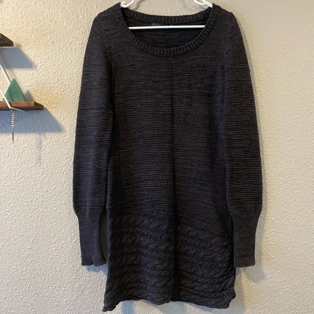 Prana Felicia Tunic Sweater Dress in Coal Size XS - Picture 4 of 12
